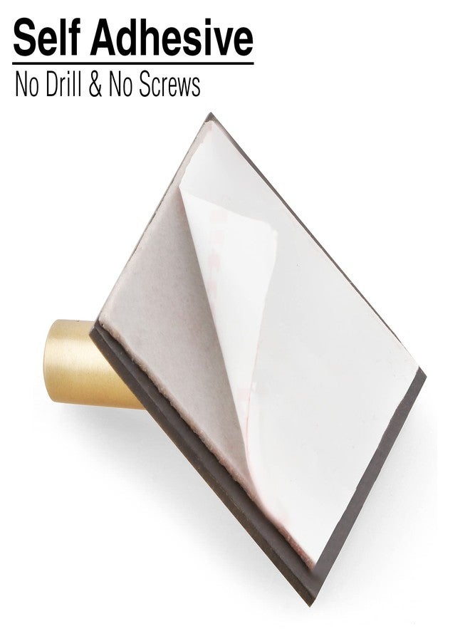 دوكوس مجموعة من 4 خطافات لاصقة ذاتية من الفولاذ من DOCOSS للجدران، خطافات لاصقة قوية، خطافات تعليق الأبواب، خطافات جدارية، حامل خطافات لاصقة ذاتية للحمام والمطبخ - يتحمل وزنًا يصل إلى 3 كجم (عتيق) - Image 3